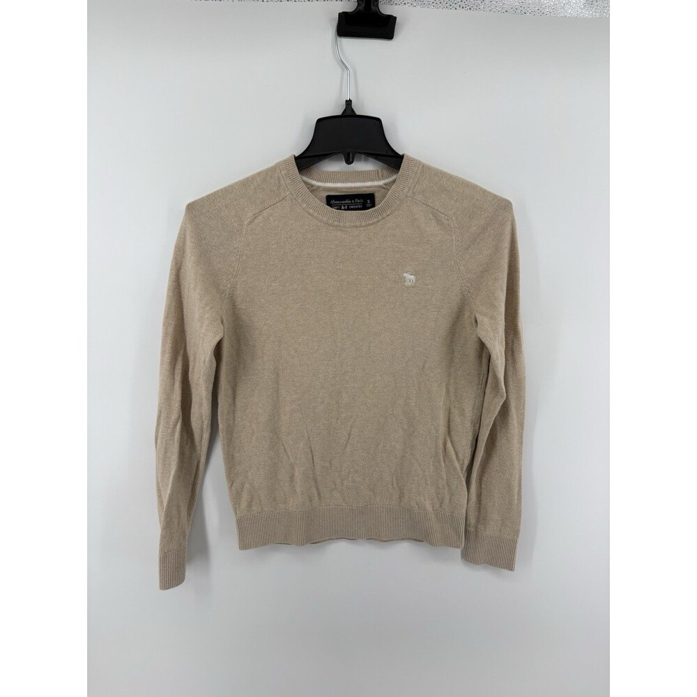 Abercrombie & Fitch Fall Soft Sweater Women’s Small Beige Preppy Tight Knit